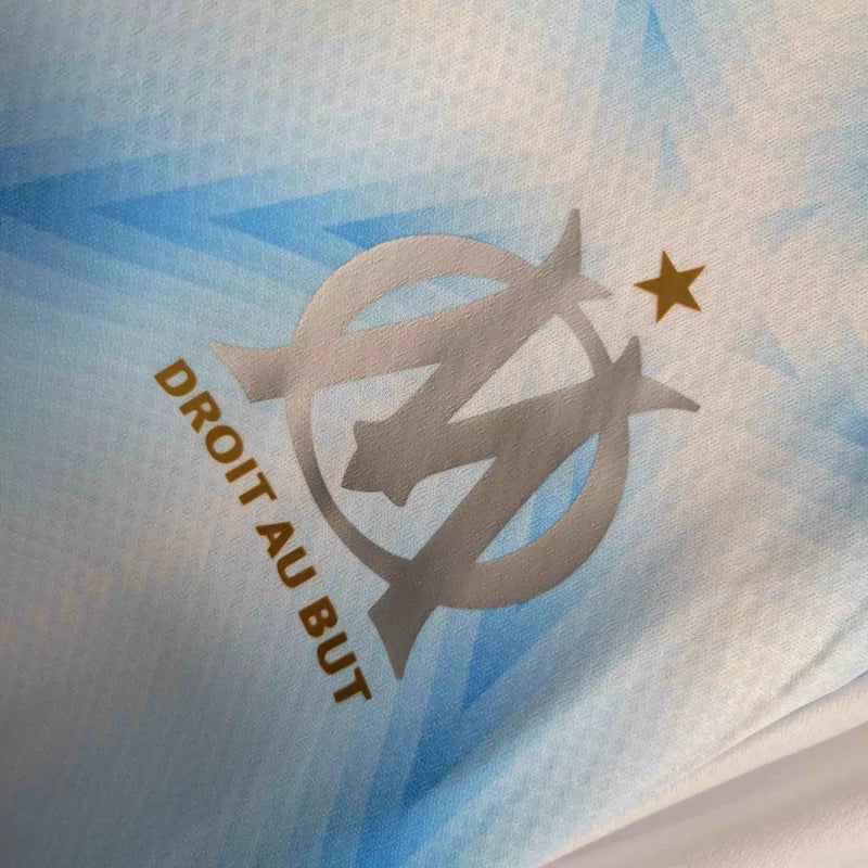 Camisa Olympique Marseille Comemorativa 2023 torcedor Masculina Branca