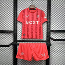 Kit Infantil Rangers FC Goleiro 2024/25 Castore oficial - Camisa e shorts para crianças, uniforme completo em tecido leve e respirável, ideal para treinos e jogos