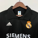 Camisa Real Madrid Away II 2002/03 Adidas Retrô Masculina - Preta