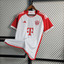 Camisa Bayern de Munique Home I 2023/24 Adidas Torcedor Masculina - Branca