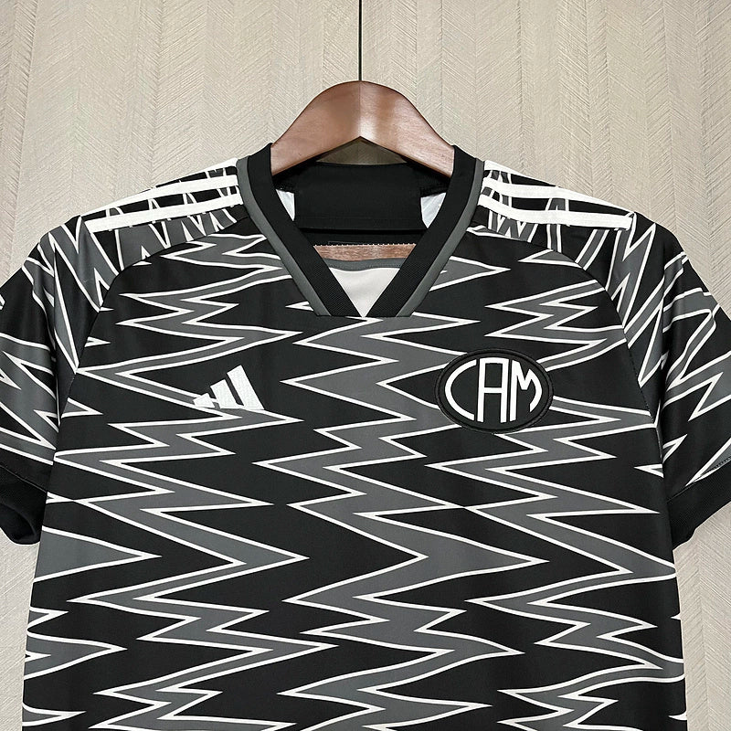 Camisa Atlético Mineiro Third III 2024/25 Adidas Torcedora Feminina oficial, corte acinturado, escudo bordado e tecido AEROREADY
