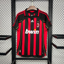 Camisa Retrô Milan 2006/2007 - Adidas Masculina - Vermelha e preta