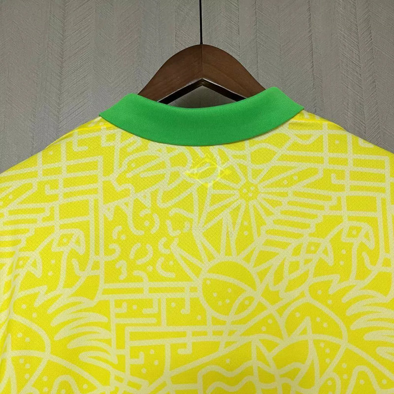 Camisa Seleção Brasileira Home I 2024/25 Nike Torcedor Masculina - Amarela