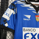 Camisa retrô do goleiro do Corinthians 1998/99 azul da Penalty masculina – vista frontal com escudo bordado