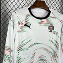 Kit Infantil Portugal Away (2) 2025 Puma Manga Longa - Branca