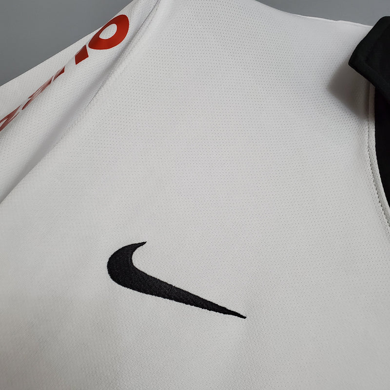 Camisa Nike Corinthians 2012 branca com patch do brasileirão masculina torcedor