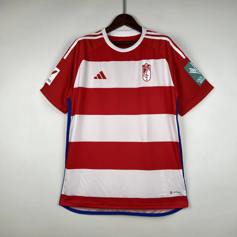Camisa Granada Home I 2023/24 Adidas Torcedor Masculina - Vermelha e Branca