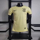 Camisa Corinthians Third 2023/24 Nike jogador masculina amarela com escudo 3D e tecnologia dri-fit adv