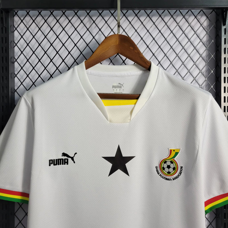 Camisa Gana Home I 2022/23 Puma Torcedor Masculina - Branca