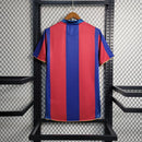 Camisa Barcelona Home I 07/08 Nike Retrô Masculina - Grená e Azul