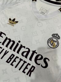 Camisa Real Madrid X Louis Vuitton 2024/25 Adidas Torcedor Masculina