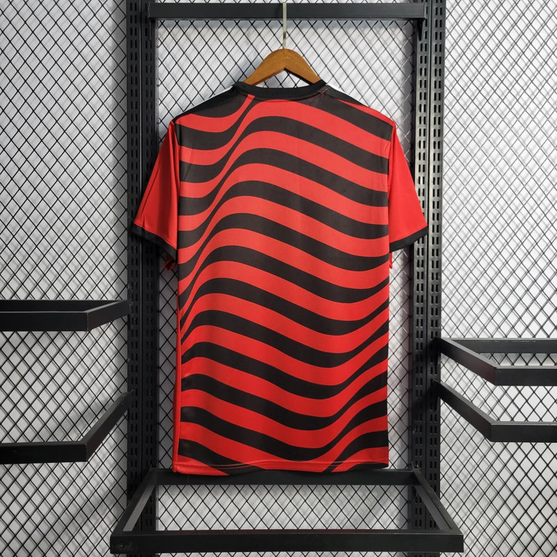 Camisa Flamengo Third (3) 2022/23  Adidas Torcedor Masculina vermelha/preta