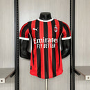 Camisa AC Milan Home I 2024/25 Puma Jogador Masculina - Preta e Vermelha