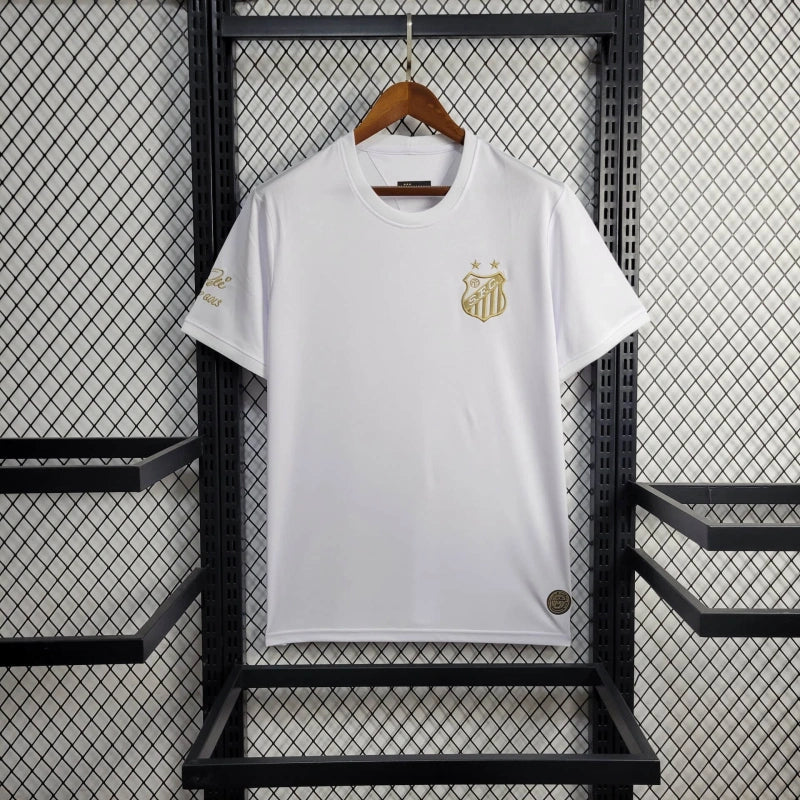 Camisa Santos comemorativa 25/26 Pelé 1.000 Gols - branco