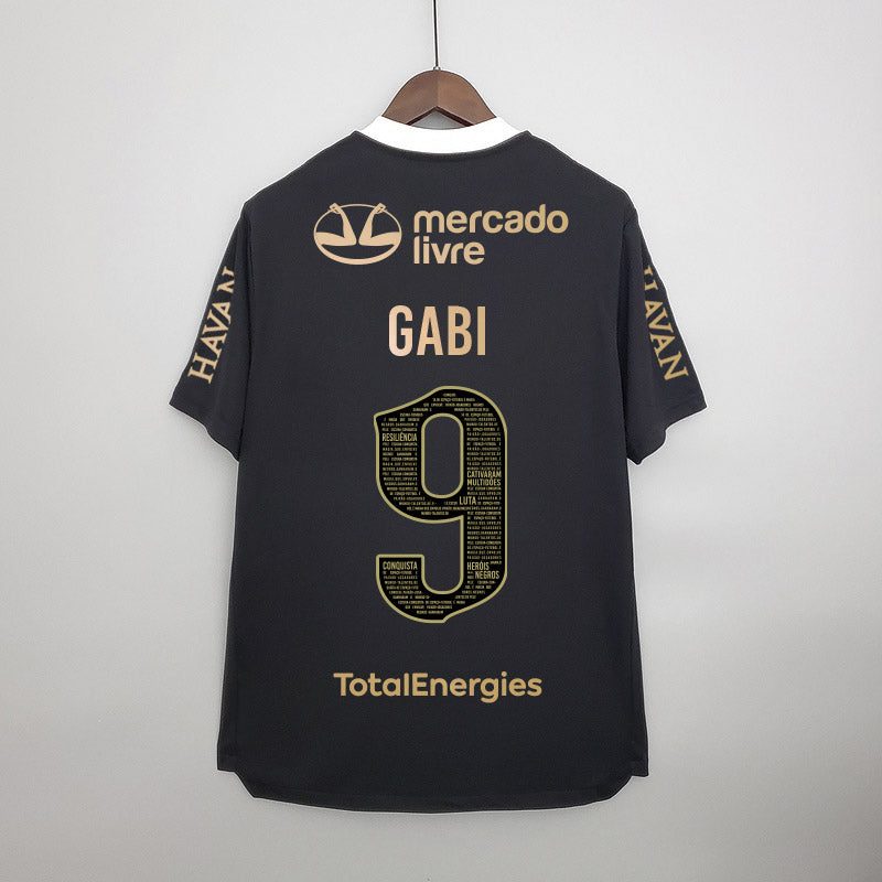 Camisa flamengo 2021/22 Edição consciência negra torcedor masculina com Patrocínios