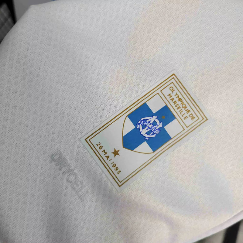 Camisa Olympique Marseille Comemorativa 2023 torcedor Masculina Branca