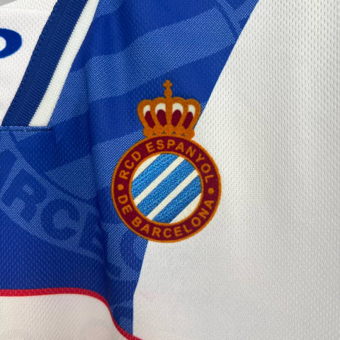 Camisa Espanyol Home I 1999/00 Retrô Masculina - Branca