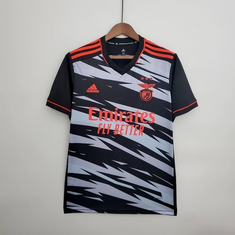 Camisa Benfica III Adidas 2021/22 Torcedor Masculina - Preto