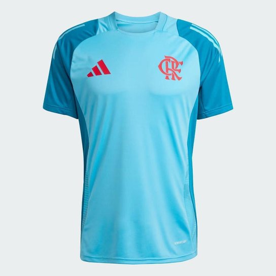Camisa Flamengo 2025/26 Treino Adidas Torcedor Masculino - Azul