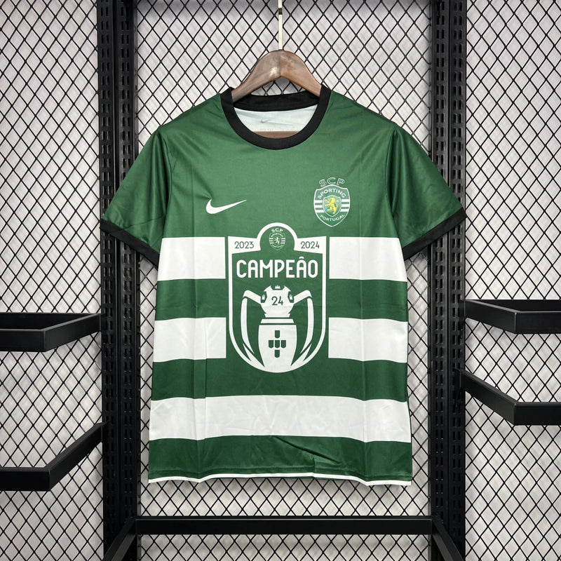 Camisa Sporting 'Edição Comemorativa Campeões' 2023/24 Nike Torcedor Masculina
