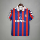 Camisa Bayern de Munique Home I 1995/97 Adidas Retrô Masculina - Azul e Vermelha