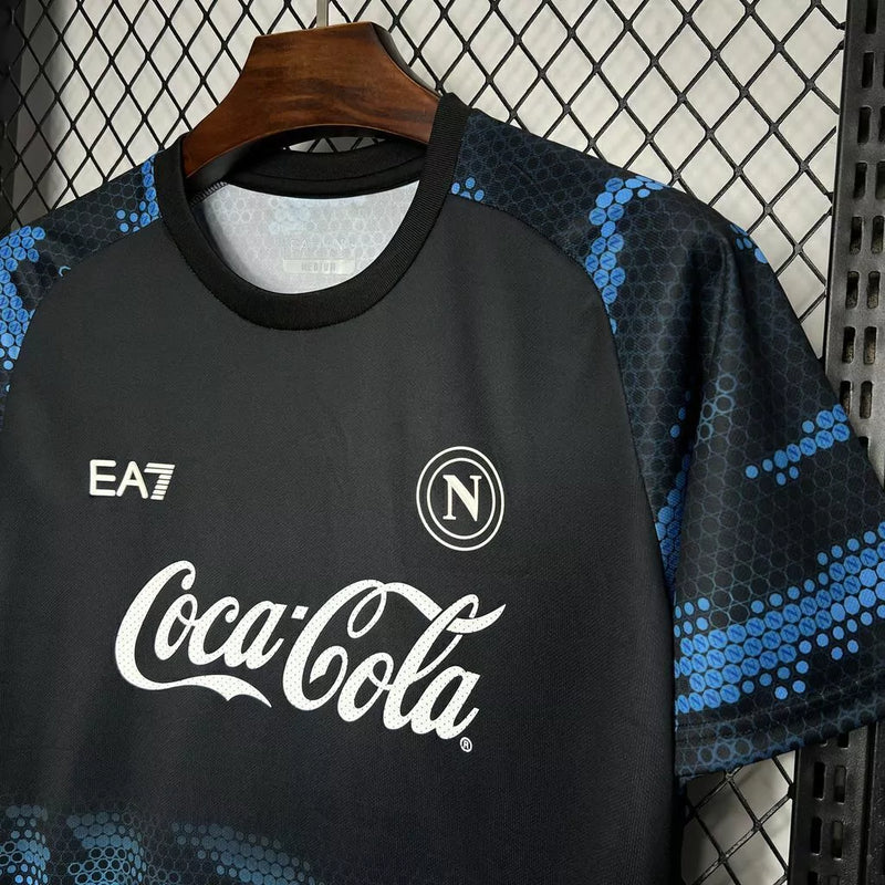 Camisa Napoli Pré-Jogo 2024/25 EA7 Torcedor Masculina