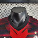 Camisa AC Milan Home I 2023/24 Puma Jogador Masculina - Preta e Vermelha