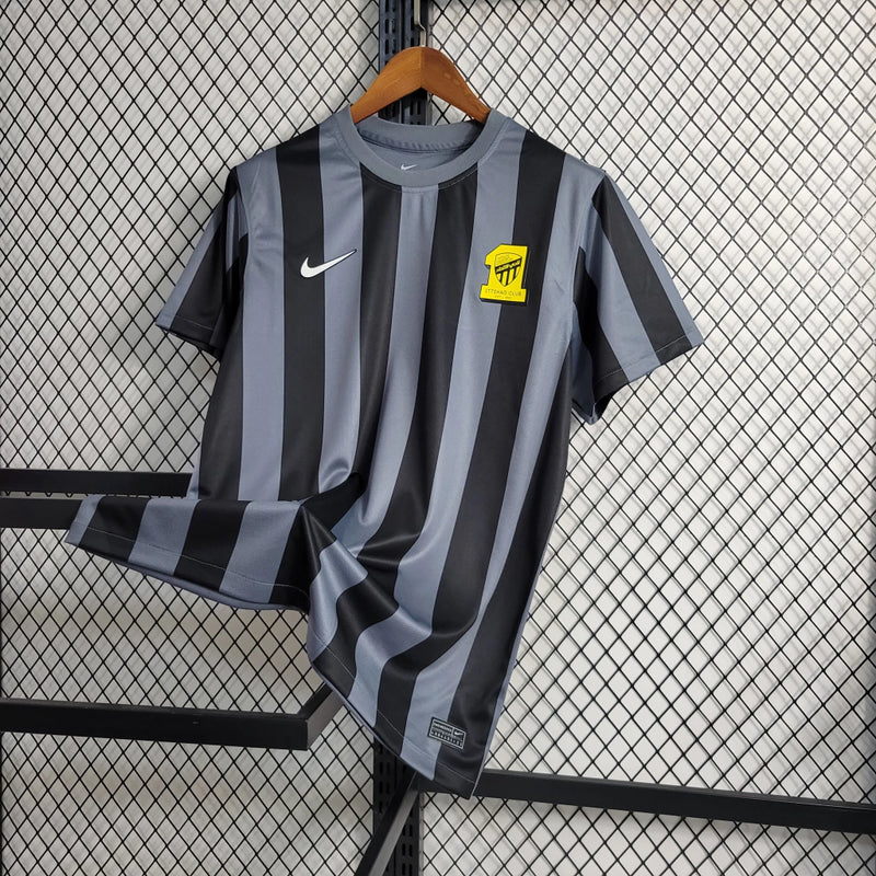Camisa Al-Ittihad Third III 2023/24 Nike Torcedor Masculina - Cinza