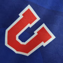 Camisa Universidad de Chile Home I 1996/97 retrô masculina azul, gola e mangas clássicas, design histórico anos 90, perfeita para torcedores e colecionadores de futebol chileno"