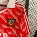 Camisa União Soviética Home I 1987/88 Adidas retrô masculina vermelha com detalhes dourados, gola careca e tecido leve respirável para torcedores e colecionadores"
