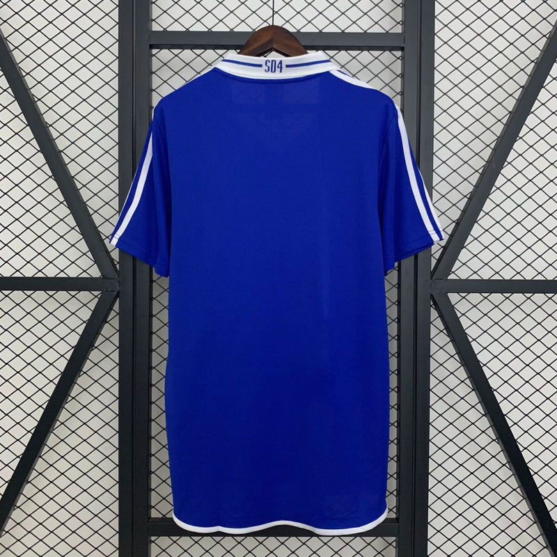 Camisa Schalke 04 Home I 2000/01 Adidas Retrô Masculina - Azul