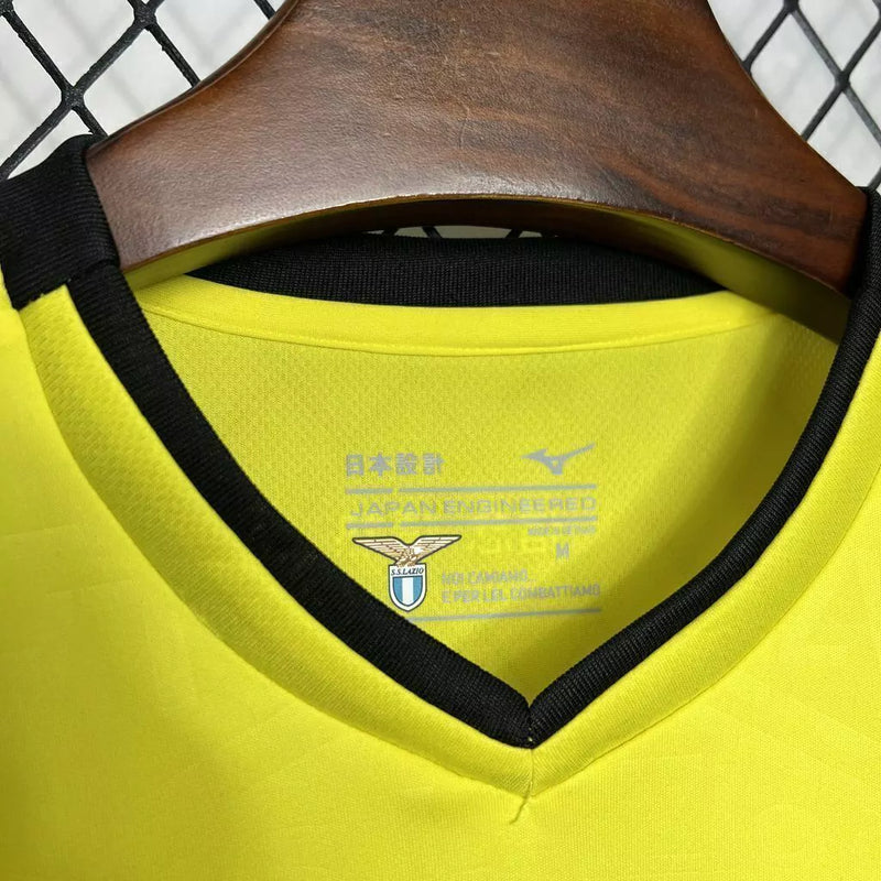 Camisa Lázio Away (2) 2024/25 Mizuno Torcedor Masculina - Amarela