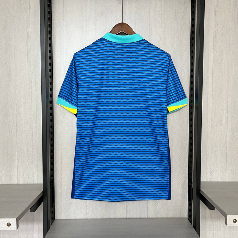Camisa Brasil Home (1) 2024/25 Torcedor Masculina oficial, amarelo tradicional, escudo bordado e tecido respirável