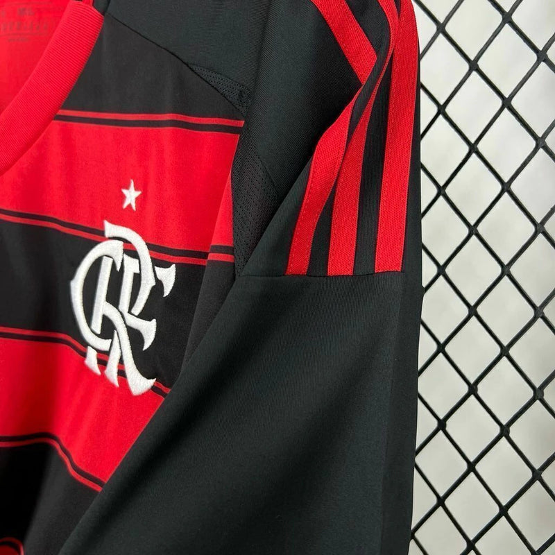Camisa Flamengo Home 25/26 Torcedor Adidas - Vermelho e Preta