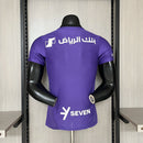 Camisa Al-Hilal Third III 2024/25 Puma Jogador Masculina roxa, uniforme de futebol árabe com design moderno, tecnologia Puma DryCell, leve e respirável, ideal para treinos, jogos e colecionadores do Al-Hilal FC.