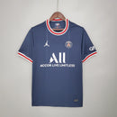 Camisa PSG Home I 2021/22 Jordan Torcedor Masculina Azul, uniforme do Paris Saint-Germain, design elegante, conforto e estilo para torcedores apaixonados.”