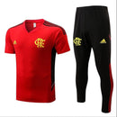 Conjunto Flamengo Treino 2022/23 Adidas Masculina Vermelho/Preto