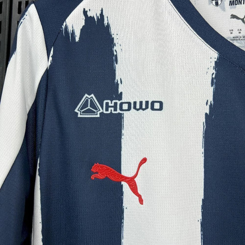 Camisa Monterrey Home I 2025/26 Puma Torcedor Masculina Azul, uniforme Rayados, futebol mexicano, escudo bordado, conforto e estilo para torcedores"