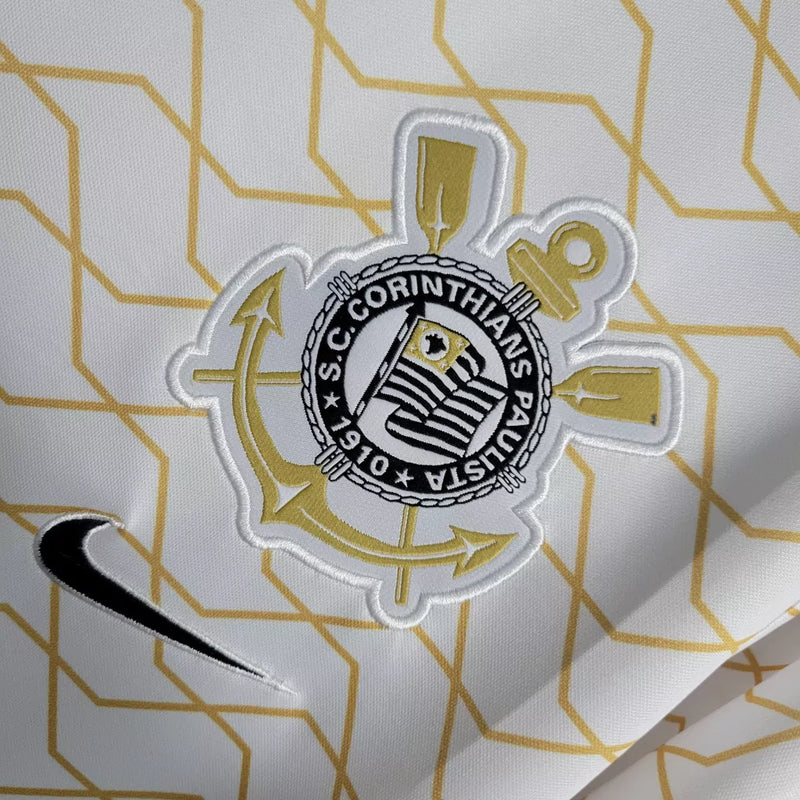 Camisa Corinthians Treino 2022/23 Torcedor Nike Masculina - Branca