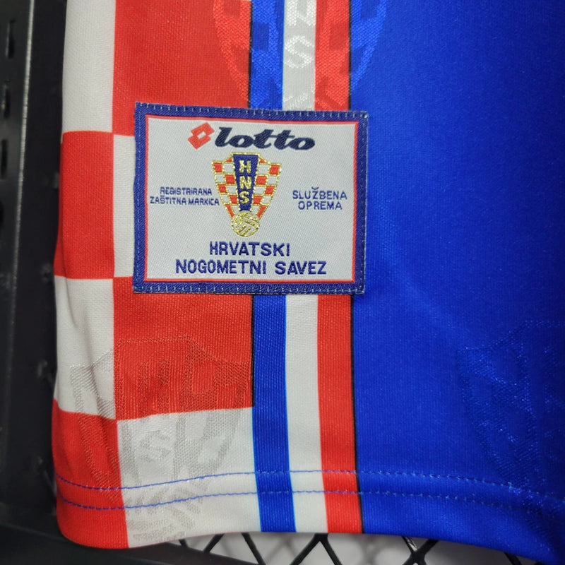 Camisa Croácia Away (2) 1998 Lotto Retrô Masculina