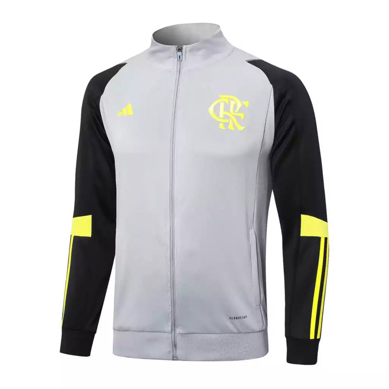 Conjunto agasalho flamengo 2024/25 treino Adidas - cinza
