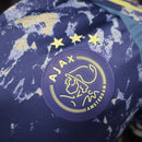 Camisa Ajax Away (2) 2024/25 Adidas Jogador Masculina azul com detalhes laranja, versão oficial Player Issue slim fit"
