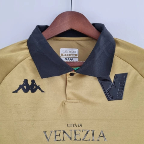 Camisa Venezia Third III 2022/23 Kappa Torcedor Masculina Manga longa - Dourada
