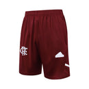 Kit Treino Flamengo Pre-Jogo 2024/25 Adidas Camisa Branca e Short Bordo
