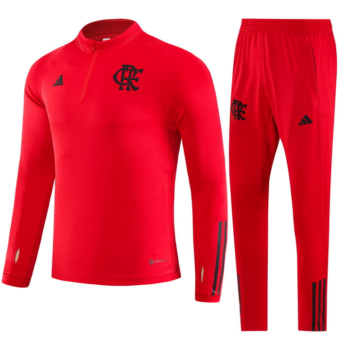 Conjunto agasalho flamengo 2022/23 Adidas masculino - Vermelha