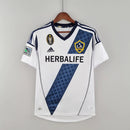 Camisa Los Angeles Galaxy Home I 2011/12 Adidas Retrô Masculina Branca, uniforme histórico da MLS, faixa diagonal azul, Beckham, Donovan, Keane, Waze Mix"