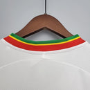 Camisa Senegal Away 2002 2003 retrô masculina branca reserva seleção africana Copa do Mundo uniforme clássico de futebol anos 2000
