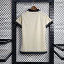 Camisa Corinthians away II 2023/24 Nike Feminina torcedora na cor bege com escudo bordado