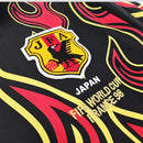 Camisa Japão Goleiro 1998/99 Retrô Masculina preta manga longa, uniforme clássico dos goleiros da seleção japonesa nos anos 90, modelo histórico ideal para colecionadores de camisas retrô de futebol