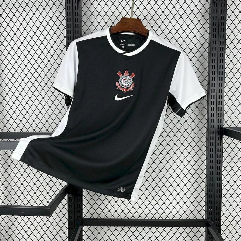 Camisa Corinthians 25/26 Nike torcedor masculina - preto/branco